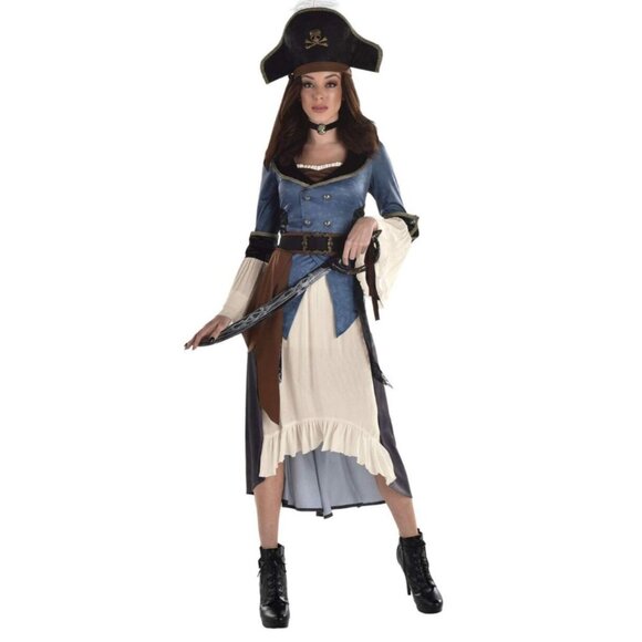 Womens Pirate Maiden Costume Dress S Gasparilla Cosplay Halloween Disney cruise - Picture 1 of 8